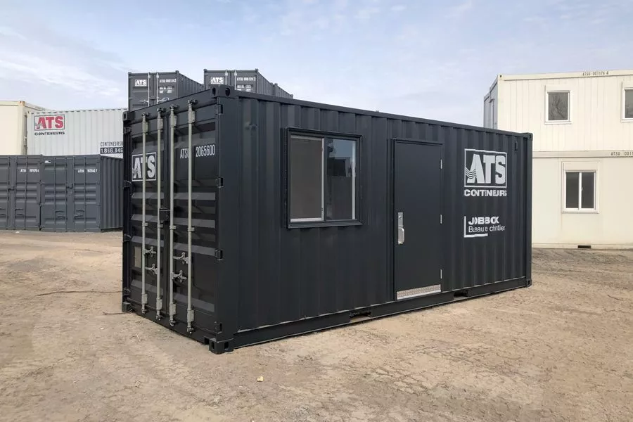 20Ft Mobile Office Container – Ready-to-Use Portable Workspace with Electrical and Lighting Features