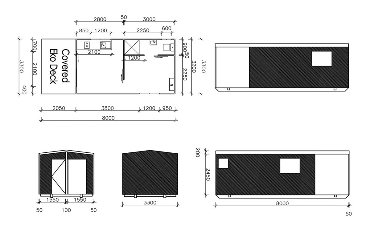 1 Bedroom Portable Cabin with Verandah - Image 8