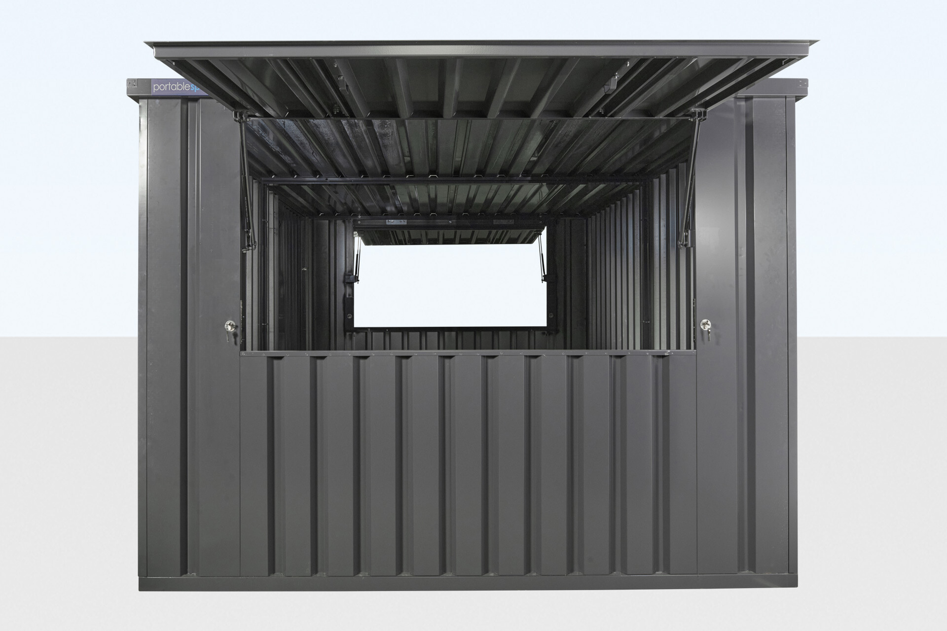 3m x 4.2m Side Linked Flat Packed Kiosk Bundle (RAL7015) - Image 4