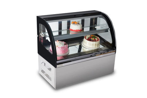 Countertop Cake Display Fridge Curved 900mm