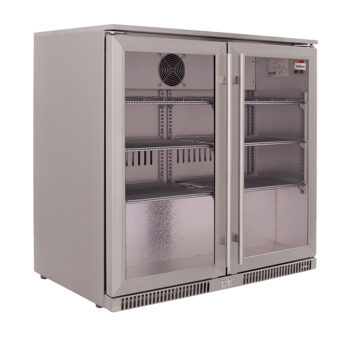 Double Swing Door Under Counter Beverage Cooler for sale. Soft-Ice Catering Equimpent. Shop Online