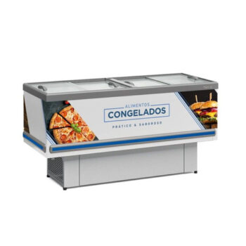 Gelopar Island Freezer Straight 1.9m White GESV-190RBR