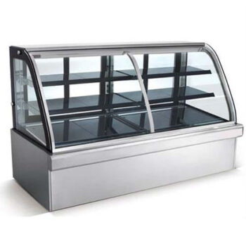 Half Cake Fridge/ Pie Warmer 1.8m Curved Glass