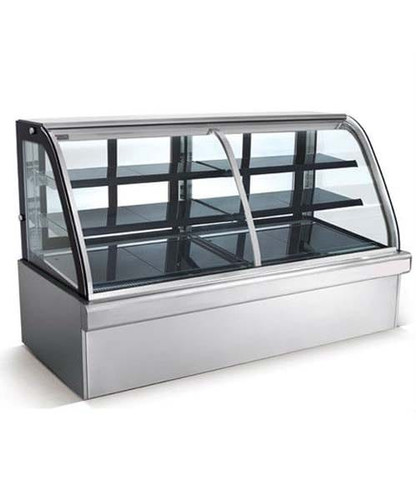Half Cake Fridge/ Pie Warmer 1.8m Curved Glass