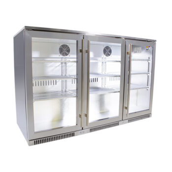 Triple Swing Door Under Counter Beverage Cooler for sale. Soft-Ice Catering Equimpent. Shop Online