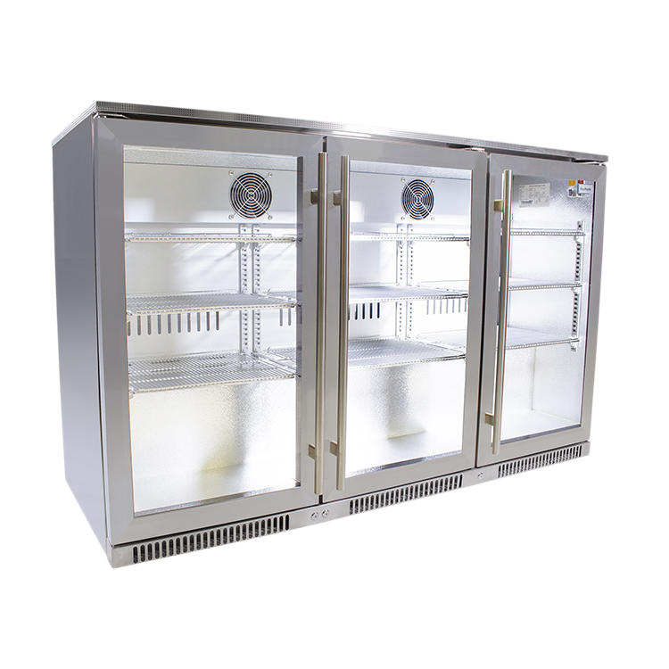 Triple Swing Door Under Counter Beverage Cooler for sale. Soft-Ice Catering Equimpent. Shop Online